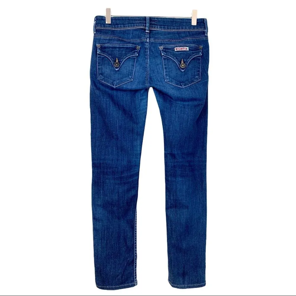 Hudson Jeans Women's 2 Button Skinny Low Rise Flap Pocket Dark Wash Jean Size 26 - Image 2