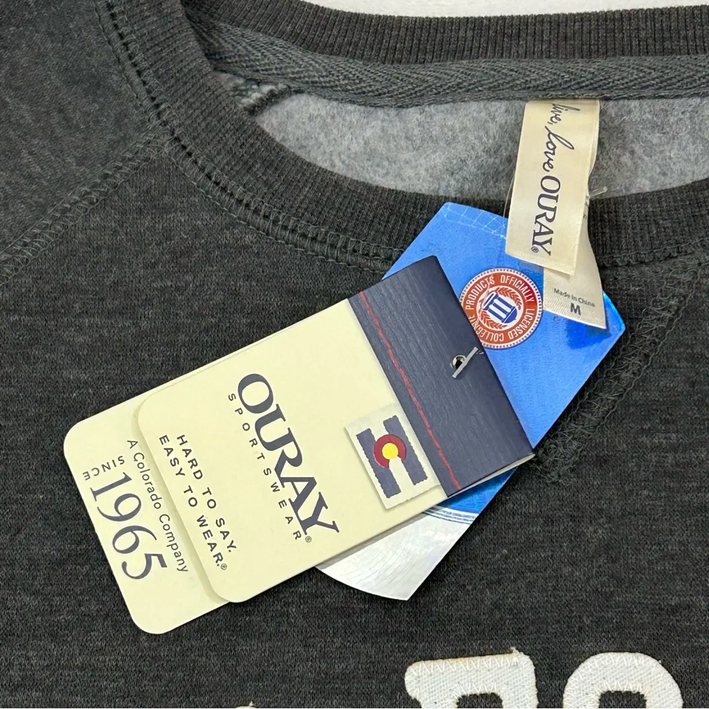 NCAA Air Force Academy Falcons AF Dark Gray Ouray Crewneck Sweatshirt Women’s M - Image 3