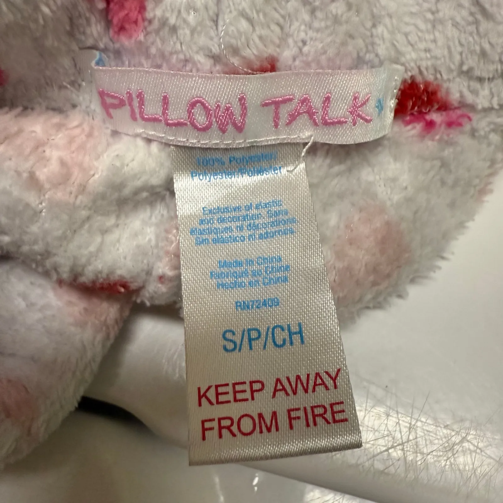 Pillow Talk Heart Print Pajama Shorts Intimates Sleepwear‎ Sz S White Pink - Image 3