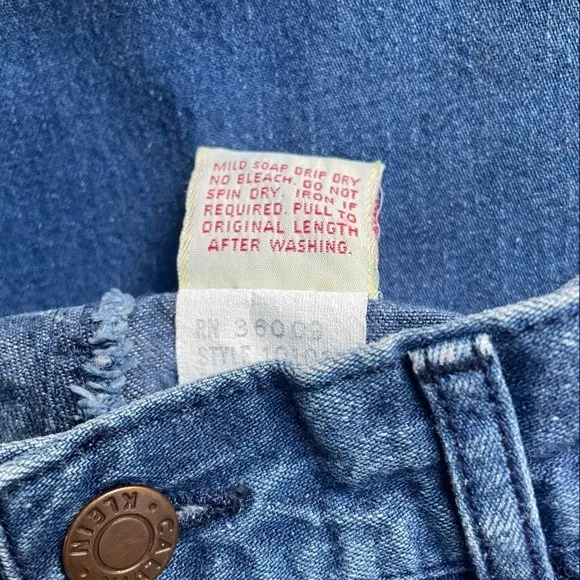 Vintage 1980s Calvin Klein Pleated Mom Jeans Indigo Wash 100% Cotton Size 5 | 24 - Image 10