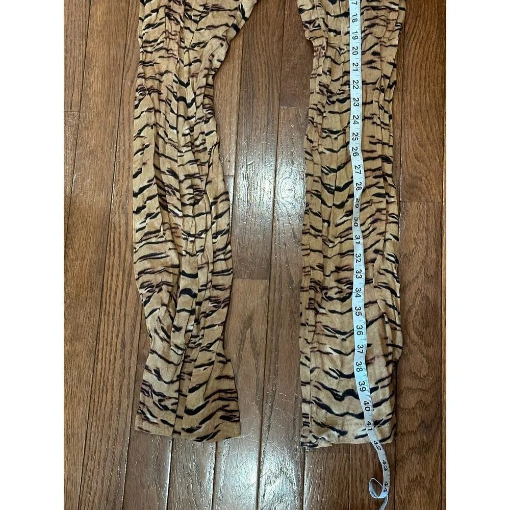 NWT WEWOREWHAT Resortwear Beach XS Tiger Stripes High Rise Statement Pants - Image 12
