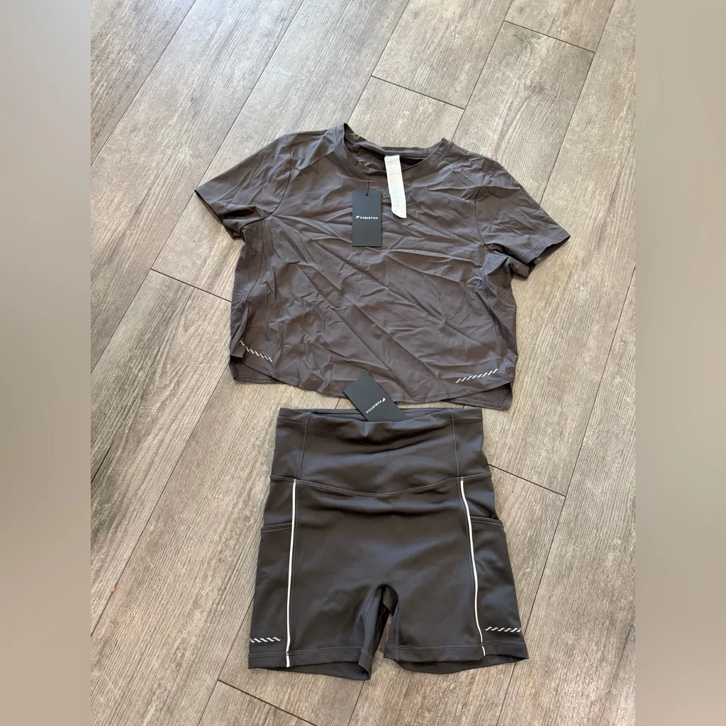 Fabletics  Charcoal Two-Piece Activewear Set - Image 4