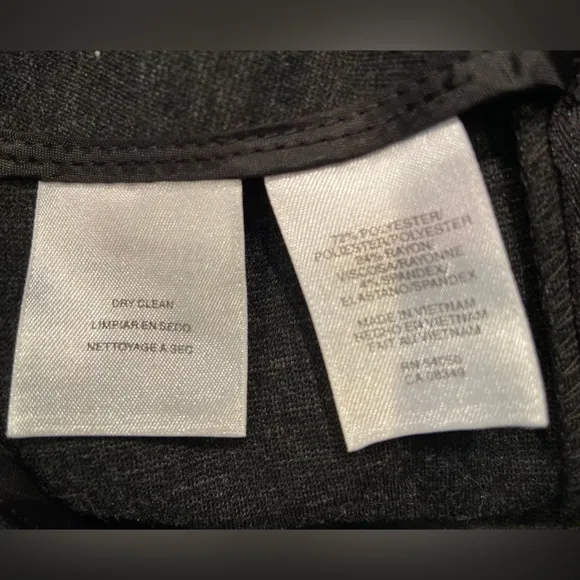 Jones New York Women’s Gray Stretch Dress‎ Pants 14W, Work Wear Straight Leg - Image 3