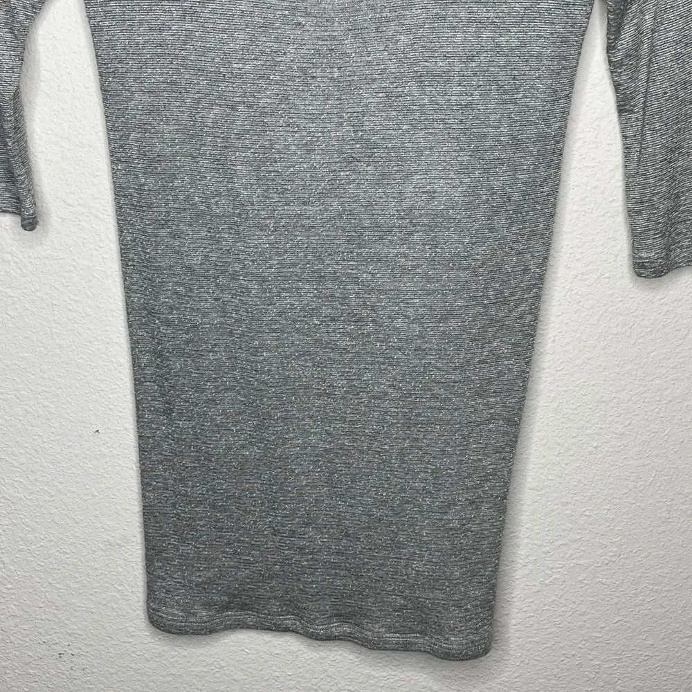 Michael‎ Stars Metallic Silver Long Top - Image 3