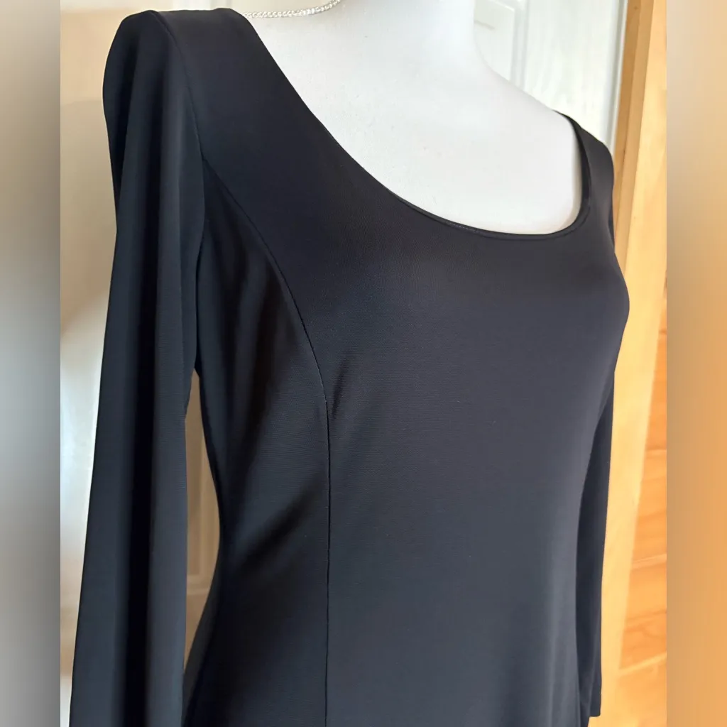 Lauren Ralph Lauren Black Long Sleeve Dress size 8 - Image 2