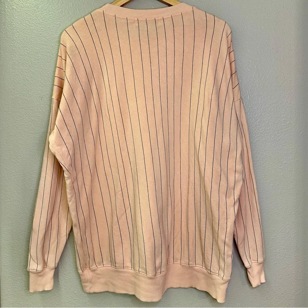 Wildfox Jack O Lantern Pumpkin Striped Road Trip Sweatshirt - Image 6