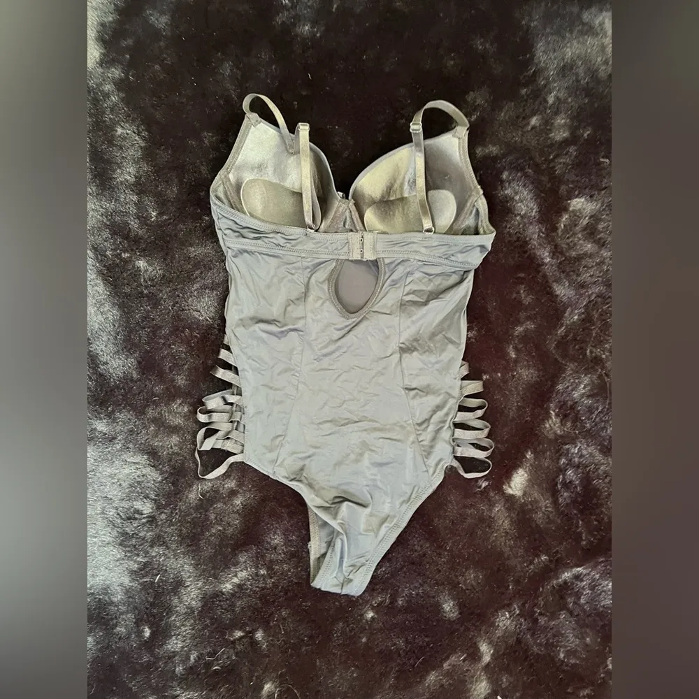 Prima Valentina Black Cutout Strappy Bodysuit - Image 5