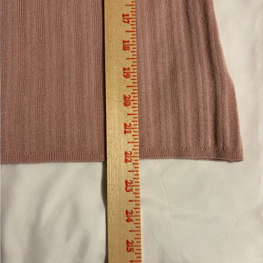 Celebrity Pink XXXL Dusty Mauve Ribbed Mock Neck Long Sleeve Top - Image 5