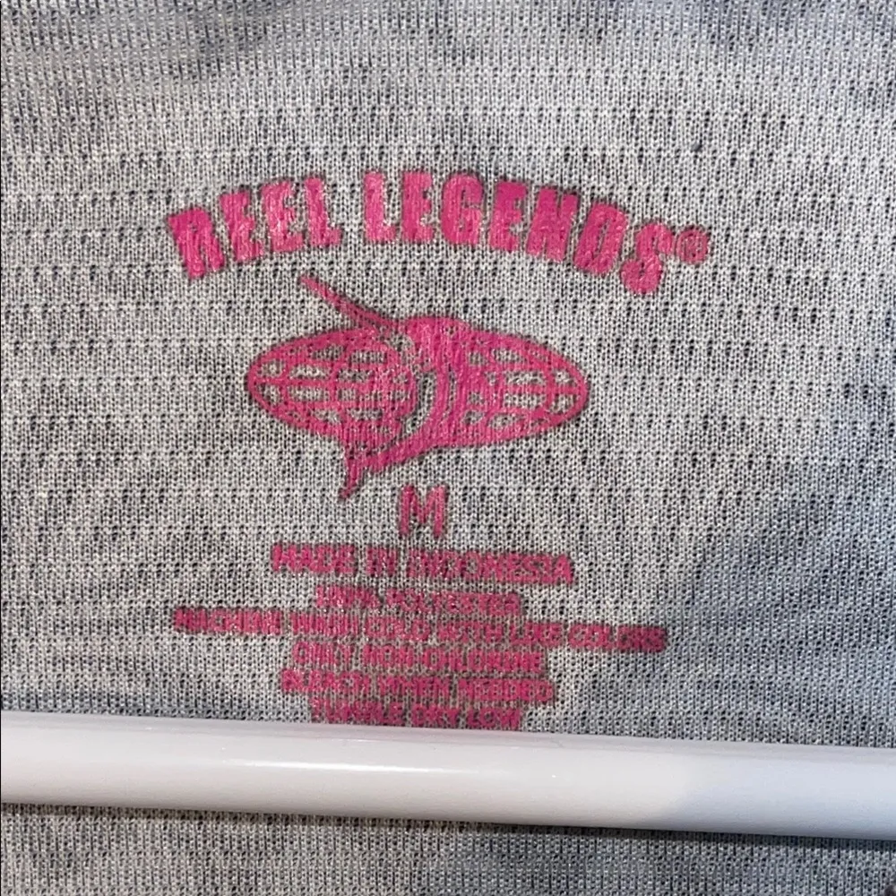 Reel Legends Black Floral Lightweight Hooded Jacket Size M - Image 2