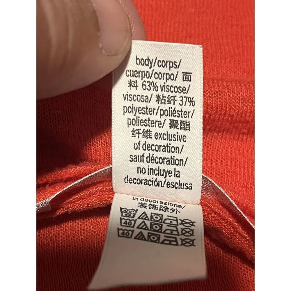 Victoria’s Secret Burnt Orange 3 Button V-Neck Long Sleeve Women’s Sweater Med - Image 7