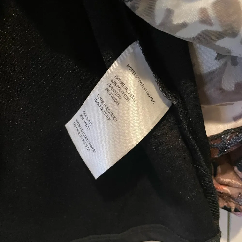 Tribal Jeans Velour Textured Floral Top Size M - Image 5