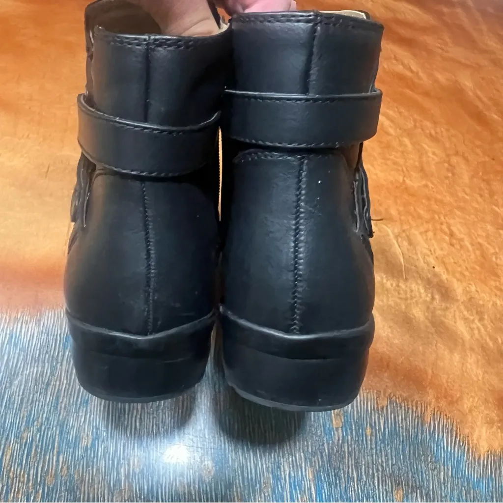 Naturalizer Cora Black Zip  Ankle Boots booties size 8 - Image 6