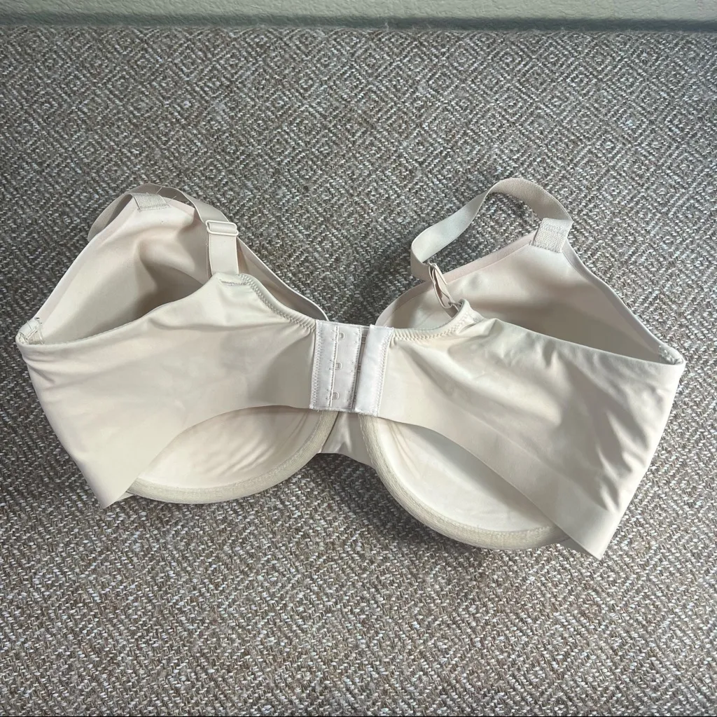 Wacoal Womens At Ease Contour Bra 853308 Sz 38DDD Beige Casual Comfort Minimal - Image 3