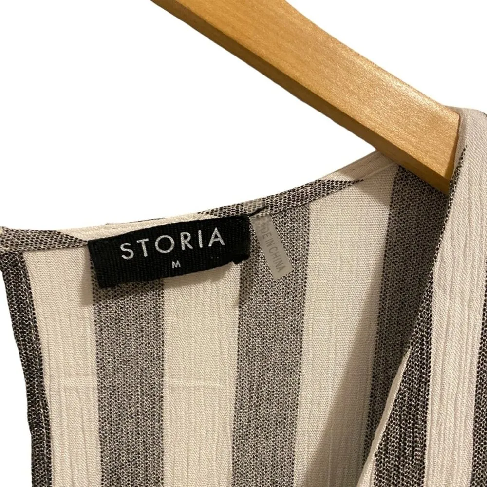 Vici Storia Rayon Striped Maxi Flowy Dress Women’s size Small Summer Boho - Image 4