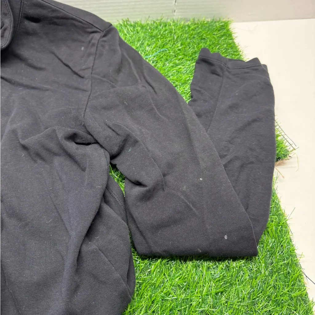 Harley Davidson Y2K Silver Logo Zip Up Jacket Black - Image 5