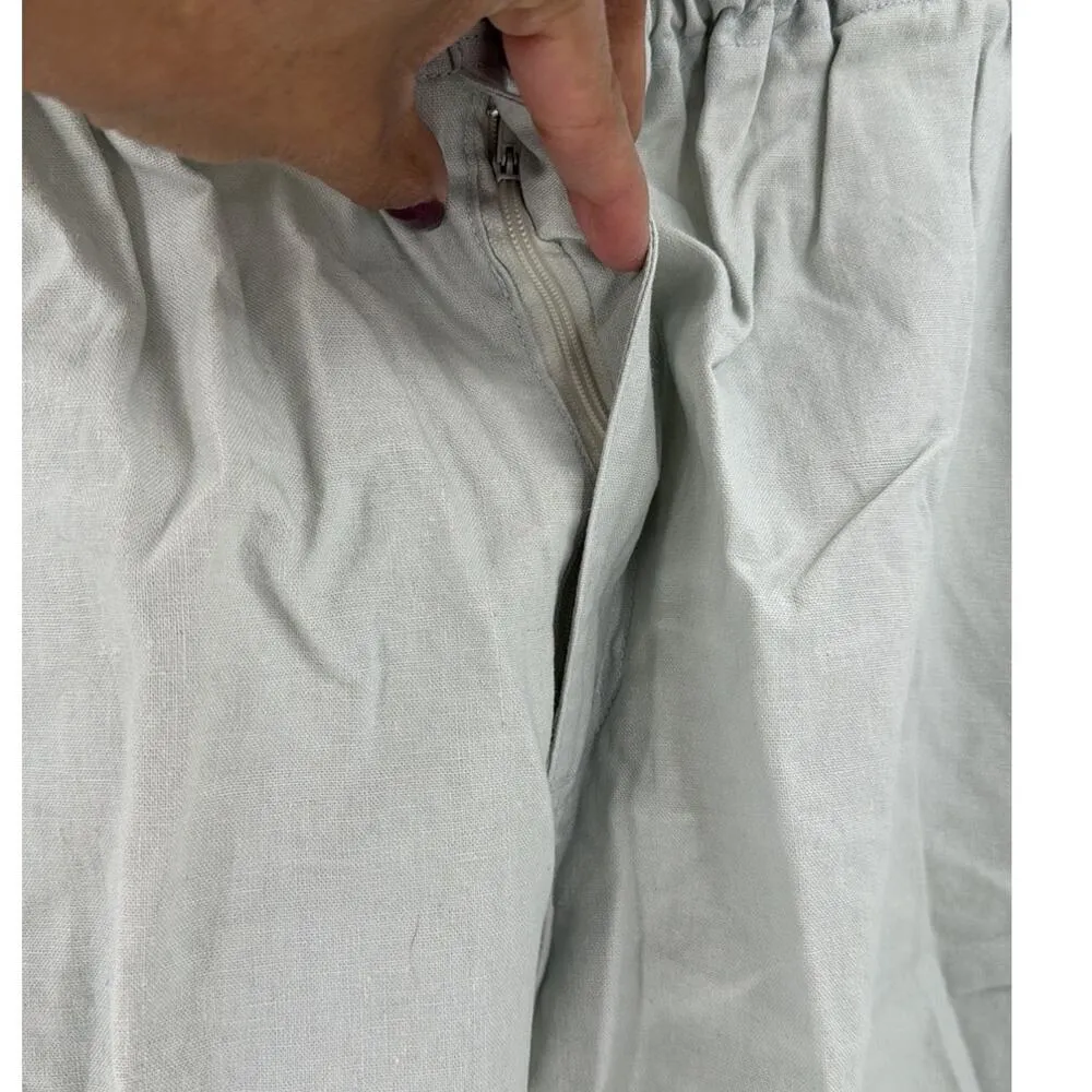 Vintage Gitano cotton belted khaki pants 80s minimalist lagenlook bohemian Size M - Image 5