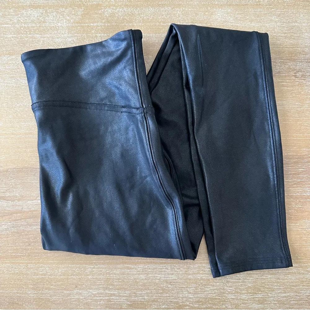 Spanx Faux Leather Leggings Small - Image 10