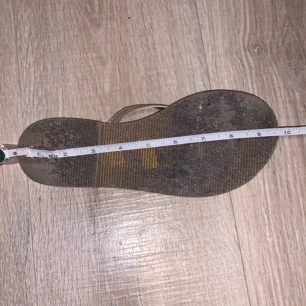 Marc Fisher gold metallic bow flip flips - Image 5