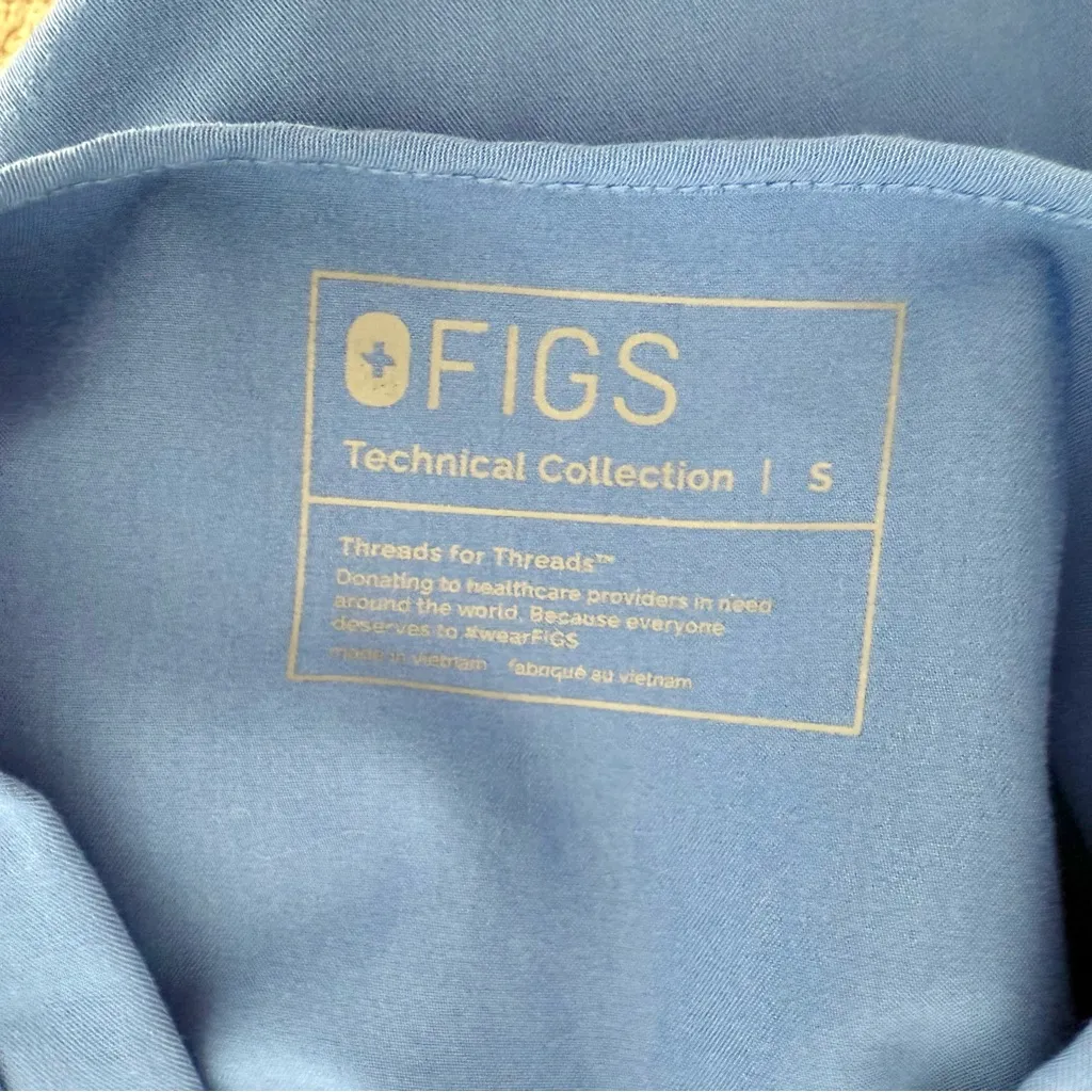 Figs Casma Denim Scrub Top - Image 3