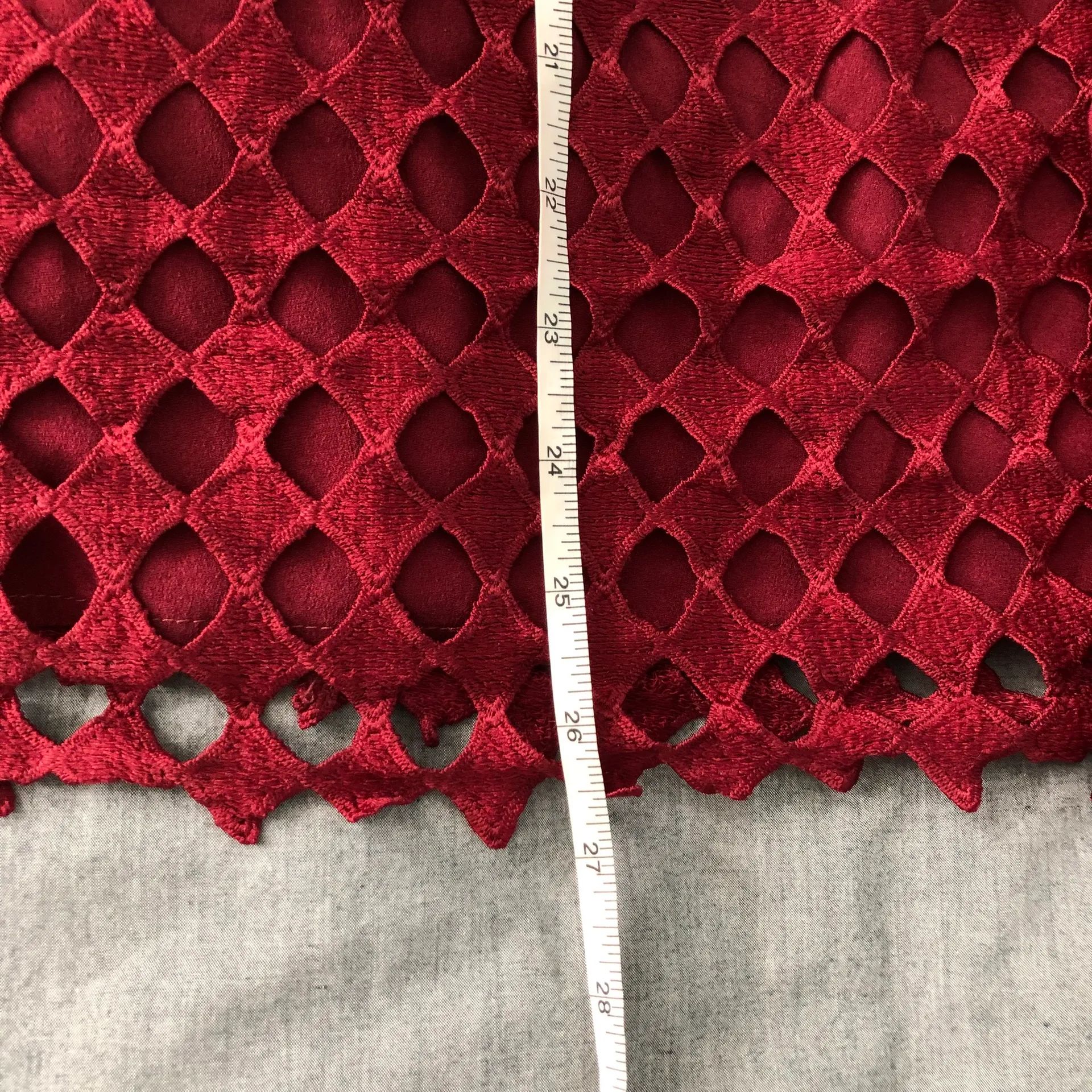 NWOT  Ruffle Red Lace Dress - Image 15