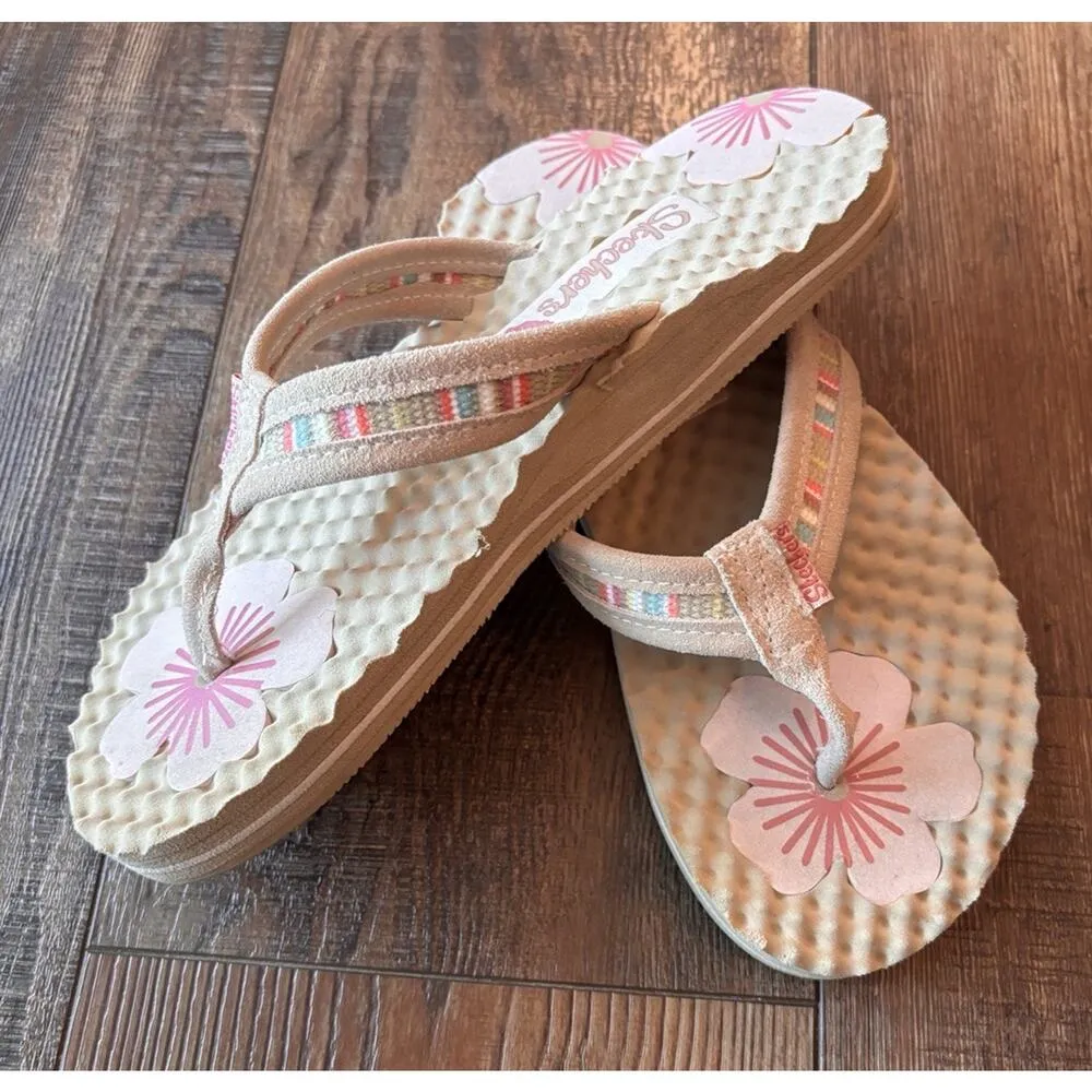 SKECHERS WOMENS VINTAGE CALI FLIP FLOPS Y2K Floral Chunky Sz 8 Sandal - Image 3