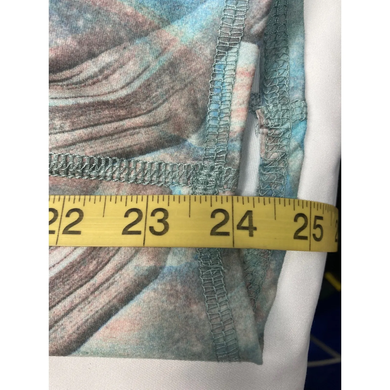 Evolution and Creation Blue Marble Print Leggings – Size XL - Image 6