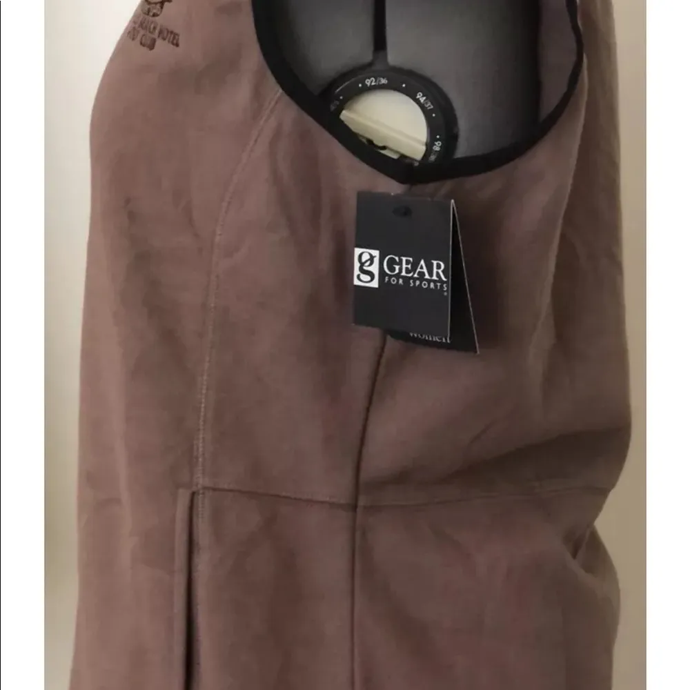 The Naples Hotel & Golf Club Womens Zipped Sleeveless Vest Size Med Tan New - Image 5