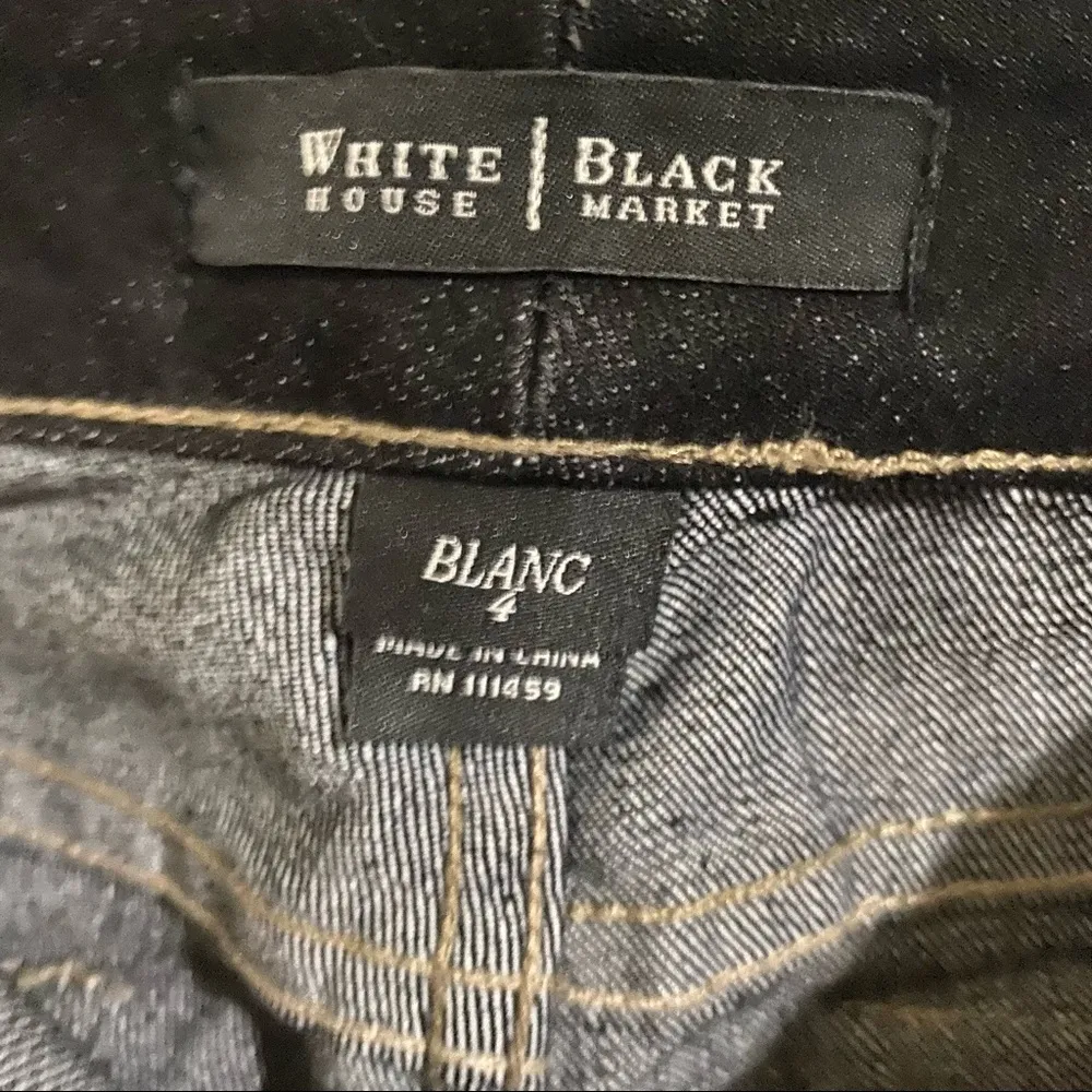 White House Black Market Glamorous size 4 Black Cropped Jeans - Image 11