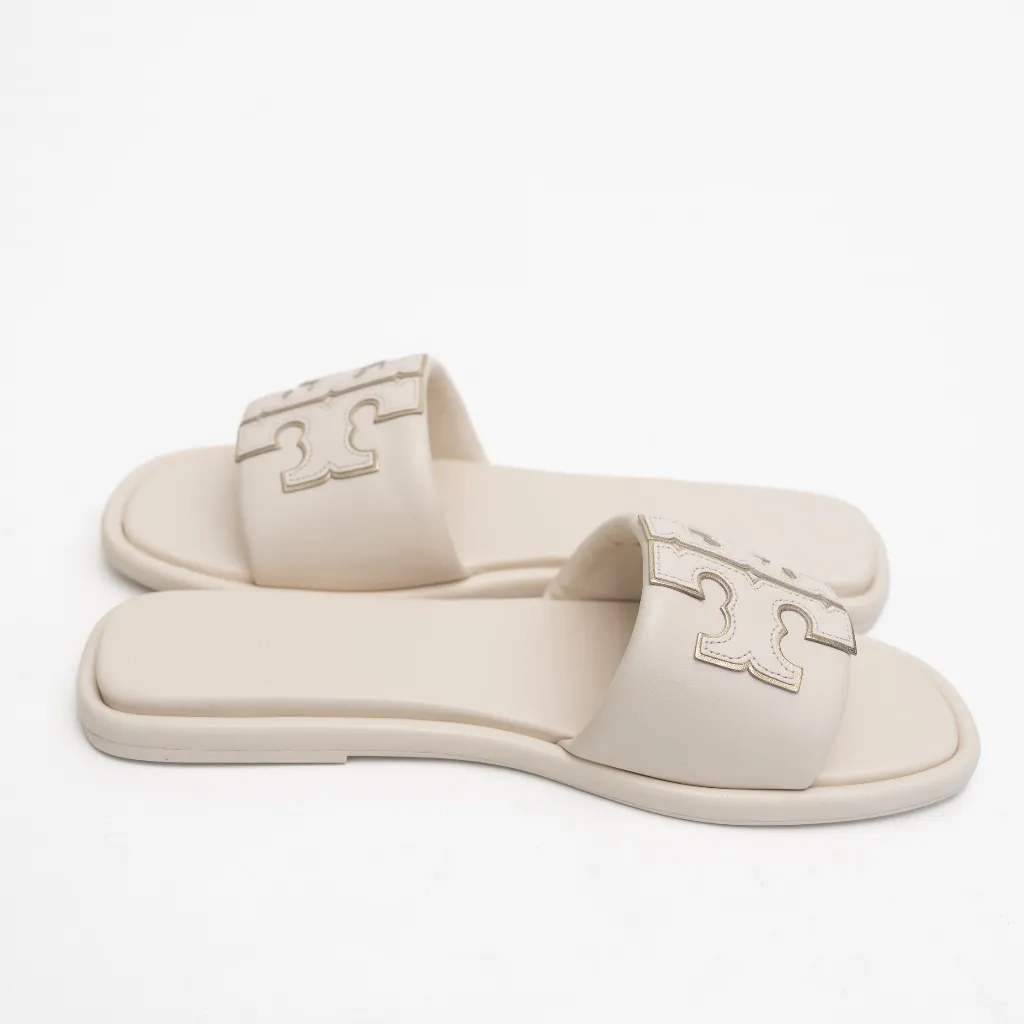 Tory Burch • Double-T Nappa Leather Slide - Image 11