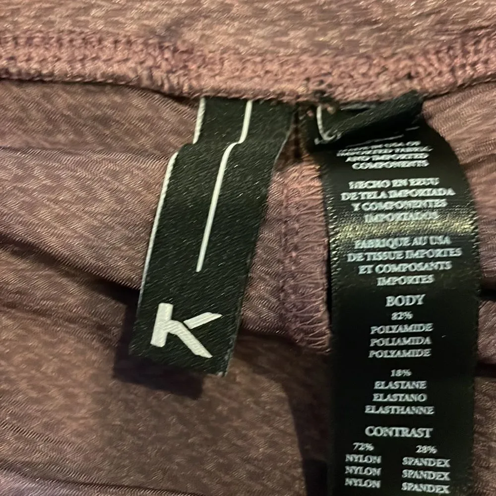 Koral Women’s Mauve/Purple with Black Mesh Leggings - Image 6