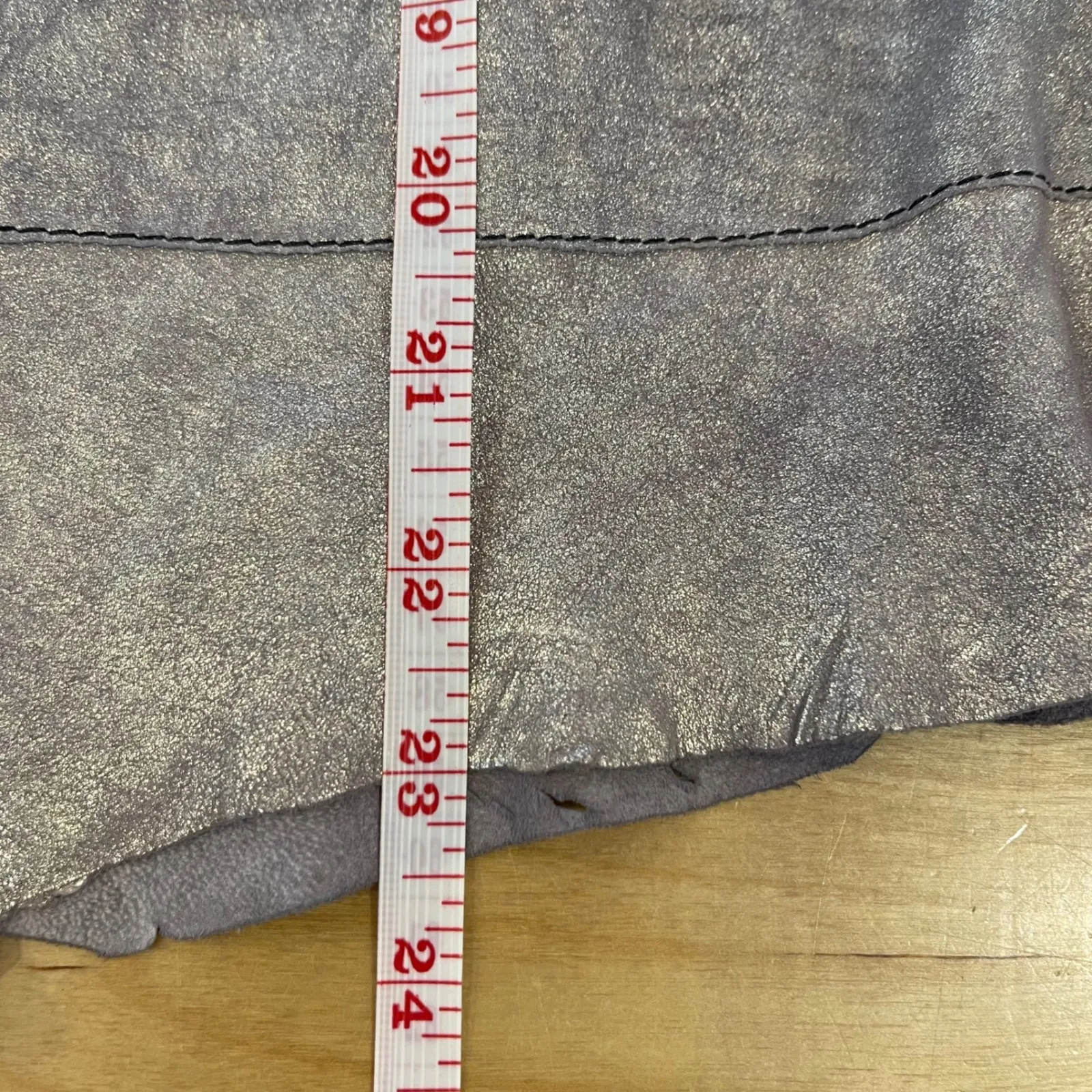 Susan‎ Reidwig Metallic Jacket Open Front Tie Long Sleeve Unique Design
Medium Silver - Image 6