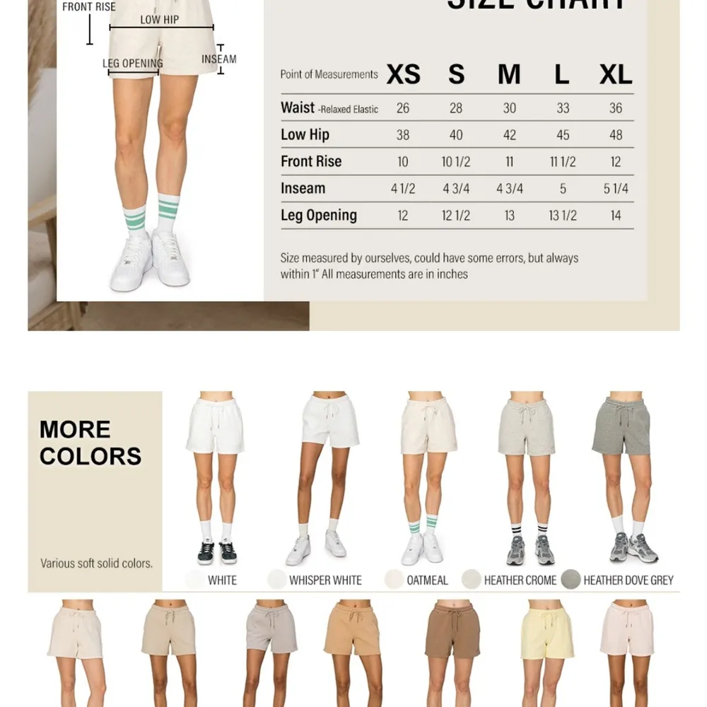 Women’s Cali1850 Fleece Sweatshorts With Elastic Drawstring Waist Size XS NWOT - Image 8