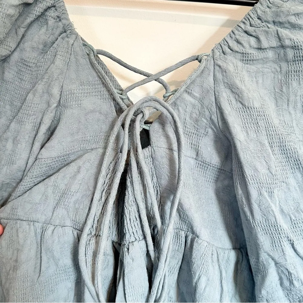 Mustard Seed  Blue Blouse - Small - Image 6