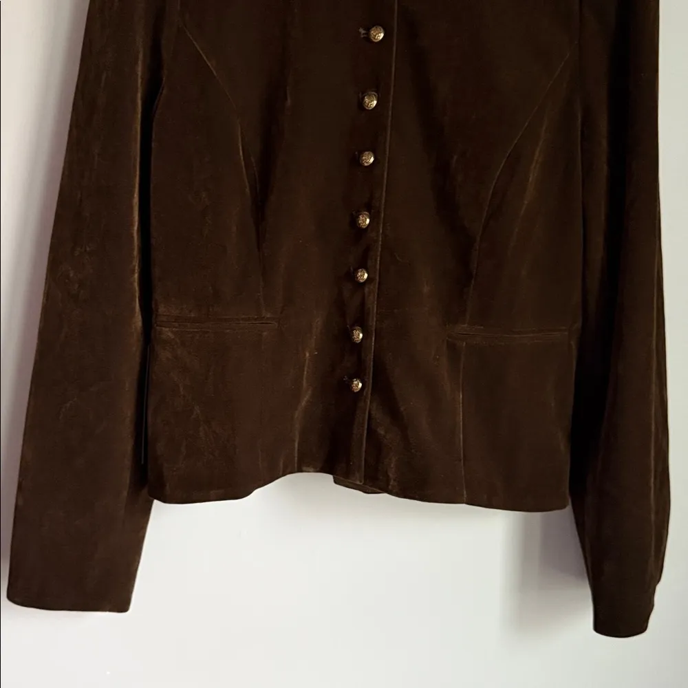 NEW Tuckernuck Pomander Place Olive Bark Velvet Whitney Jacket XXL - Image 4