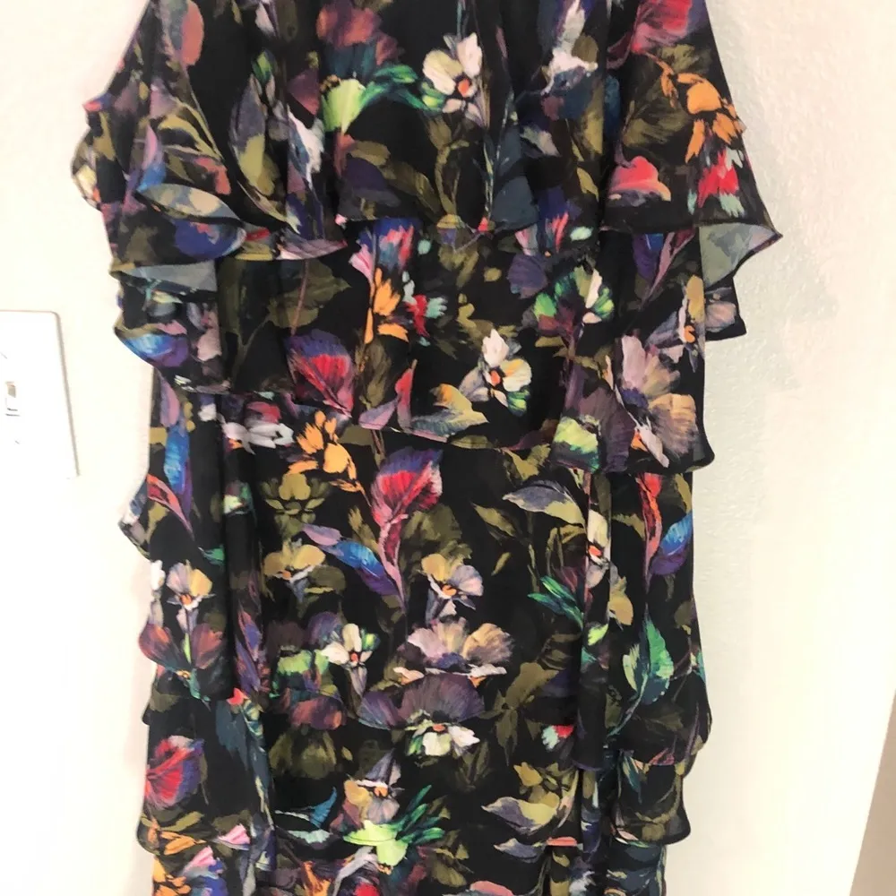 GIANNI BINI Cesa Floral Ruffle Tiered Mini Dress - Image 4