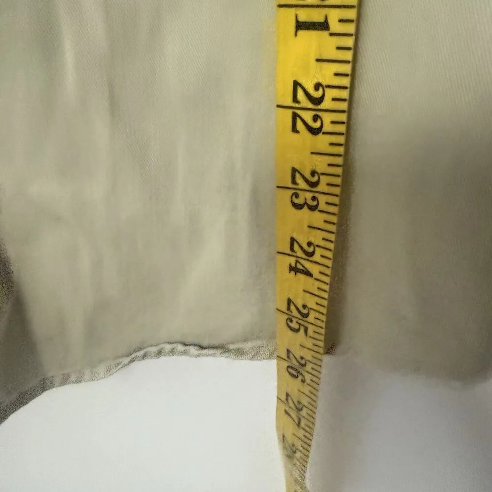 Roper Shirt 100% Cotton Tan Embroidered Button Front BD L/S 1 Pocket Rodeo Lg - Image 7