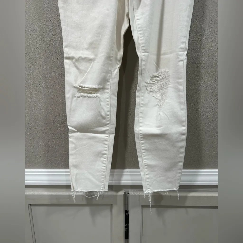 Universal Thread White Distressed High Rise Jegging - Image 2