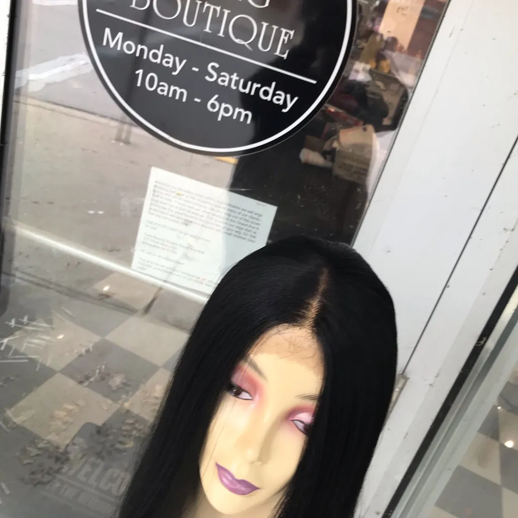 Black Swisslace Lacefront wig long sleek 2019 - Image 8