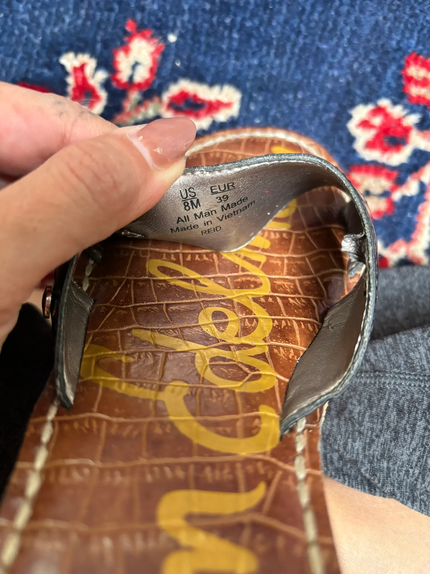 Sam Edelman Reid Cork Wedge Platform Sandals Size 8 - Image 5