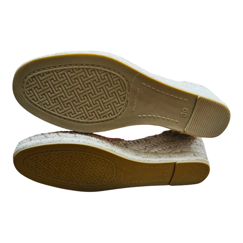 Source Unknown  Orange and White Platform Shoes with Ankle Straps - Image 4