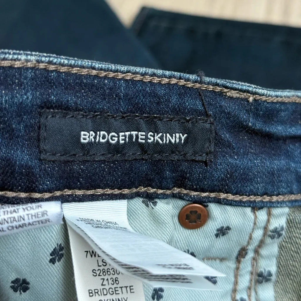 NWT Lucky Brand High Rise Bridgette Skinny Jeans in Lonestar Wash | 2/26 Regular - Image 7