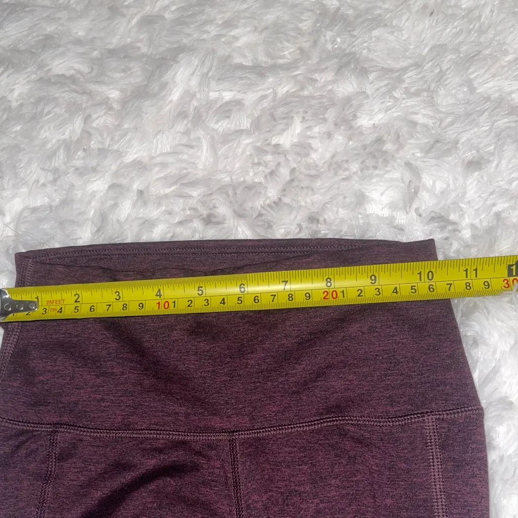 Aerie burgundy black leggings with side pockets woman’s XS - Image 5