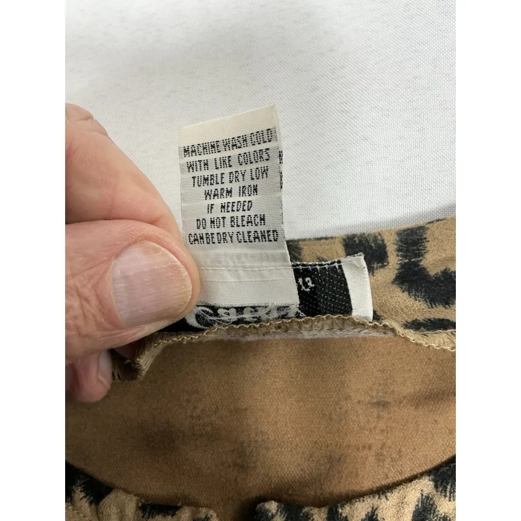 Womans Cathy By Cathy Daniel’s Long Sleeve Blazer 14 Brown Black Zip Up Slits - Image 4