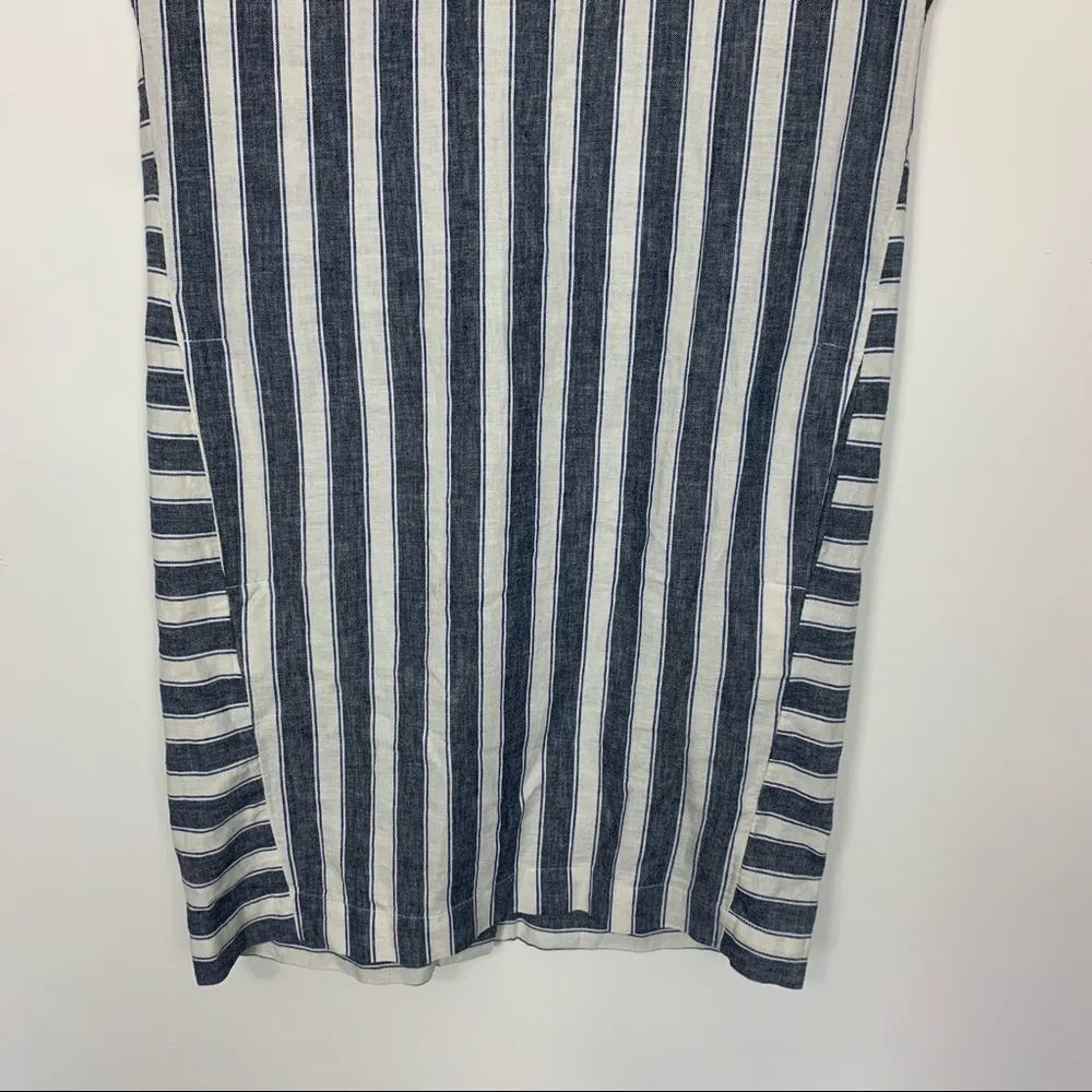 Madewell Stripe-Play Button-Back Tee Dress Size XXS - Image 5