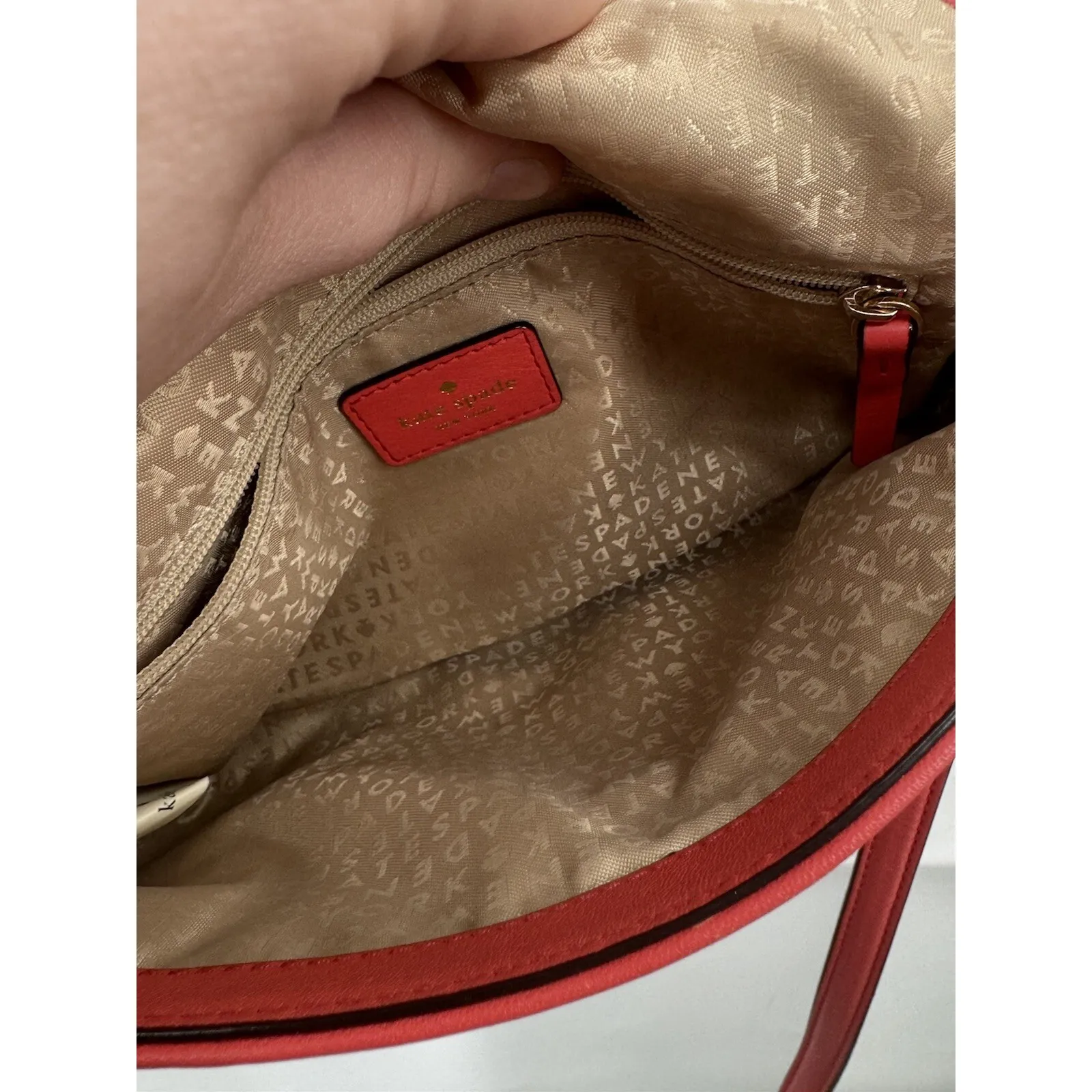 Kate Spade New York Crossbody Women Pink Preppy Fremont Place Julian Leather - Image 9