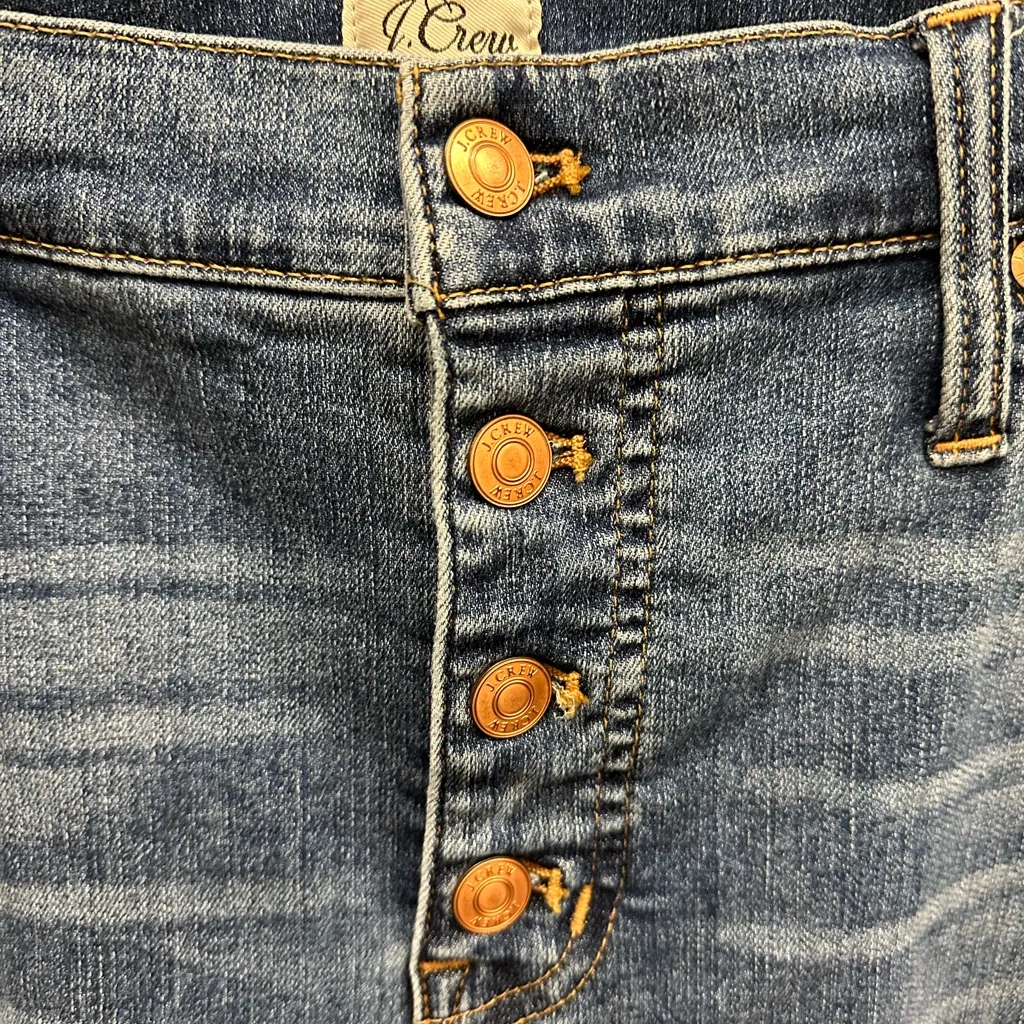 J Crew 9" high Rise toothpick jean Plus Size 34 , button fly, 5 pockets - Image 3