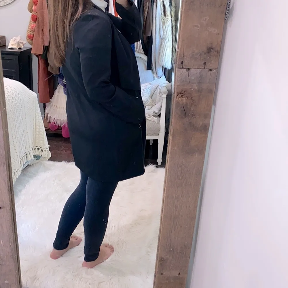 MARC NEW YORK CLASSIC black trench jacket size medium - Image 3