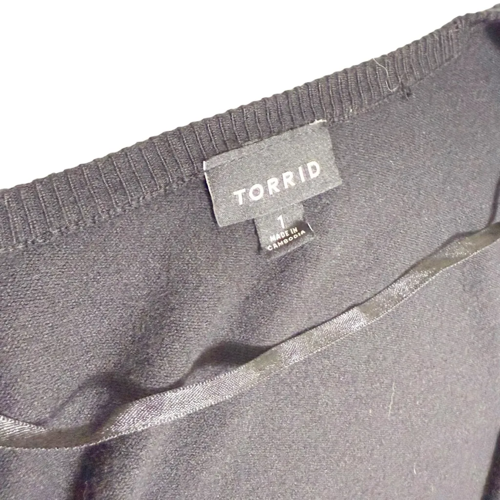 Torrid Fitted Long Sleeve Shrug Sweater size‎ 1 - Image 4