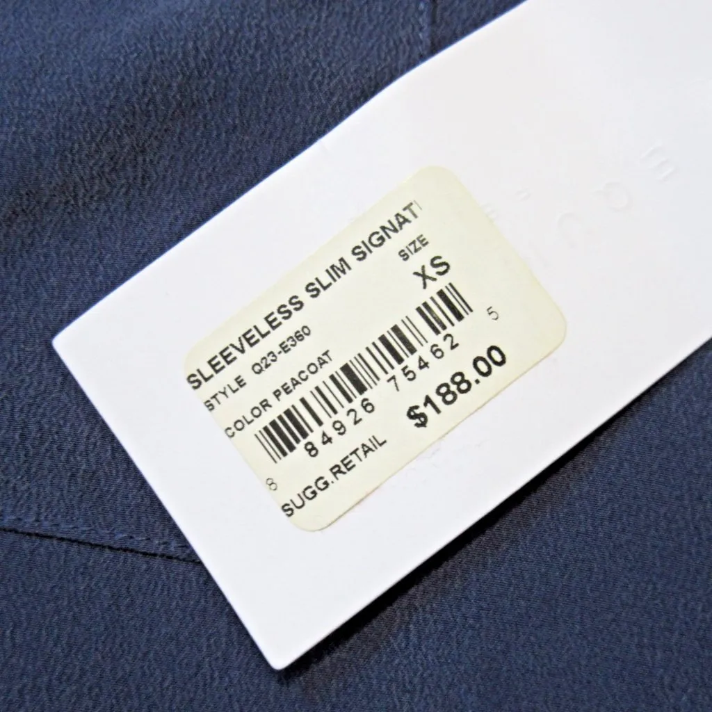 NWT Equipment Sleeveless Slim Signature in Peacoat Button Down Dress XS - Image 5