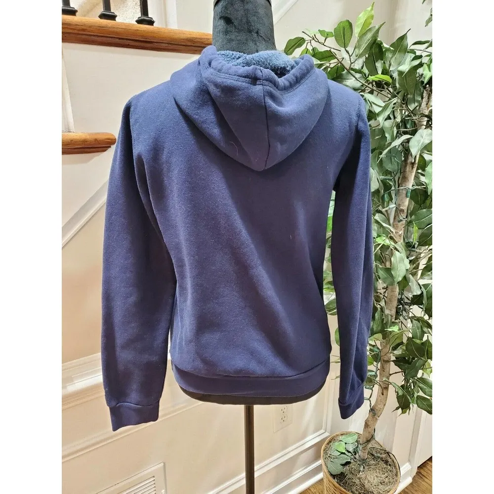 Soffe Womens Blue Cotton & Polyester Long Sleeve Hooded Casual jacket Size Small - Image 7
